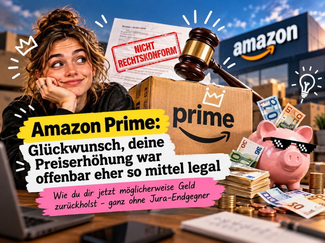Amazon Prime: Glückwunsch, deine Preiserhöhung war offenbar eher so mittel legal