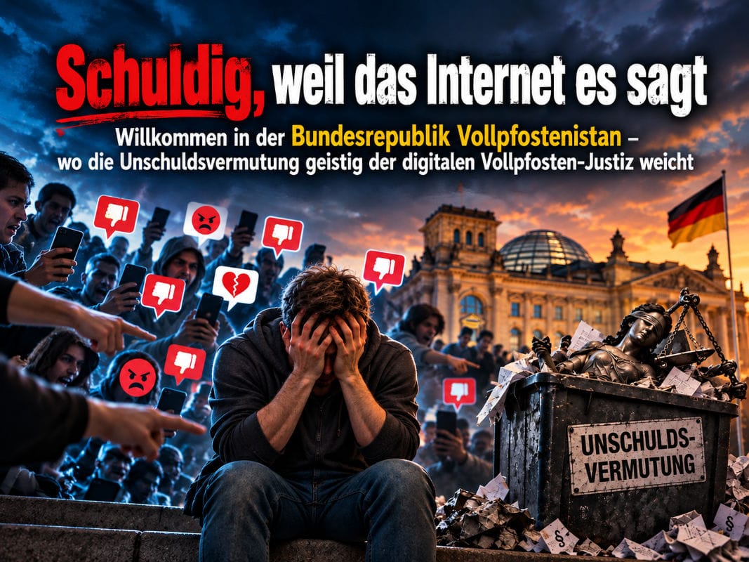 Schuldig, weil das Internet es sagt
